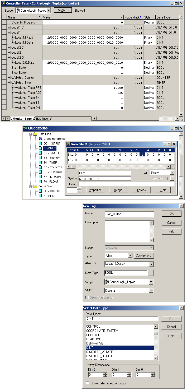 CLX Controller Tags