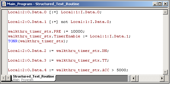 CLX Structured Text